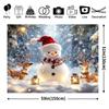 1Pcs Merry Christmas Snowman 70 Decoration Background Winter Backdrop Decorations For Photo Studio Photo Booth Christams Party