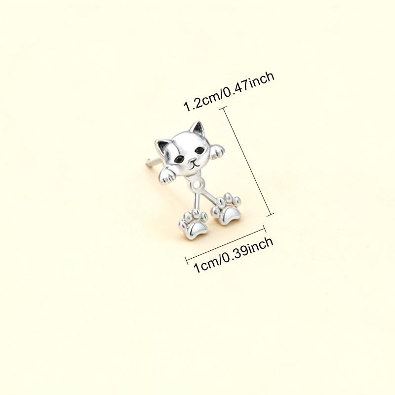 1 Pair Cat Claw Back Drop Earrings Creative Cute Pet Accessories Exquisite Sweet Design for Daily Wear Perfect Gift for Pet Lovers,
