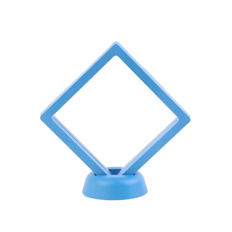 Colorful 3D Floating Picture Frame Shadow Box Jewelry Display Stand Ring Pendant Holder Protect Jewelry Stone Presentation Case