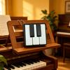 3D-gedruckter Klaviertasten Fidget Clicker Schlüsselanhänger Mini Stressabbau Sensorisches Spielzeug für Angstzustände ADHS Tragbarer Tastatur Clicker für Erwachsene