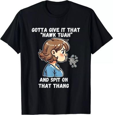Vtipné virální meme Hawk Tuah a Spit On That Thang Unisex tričko, velikost S-5XL