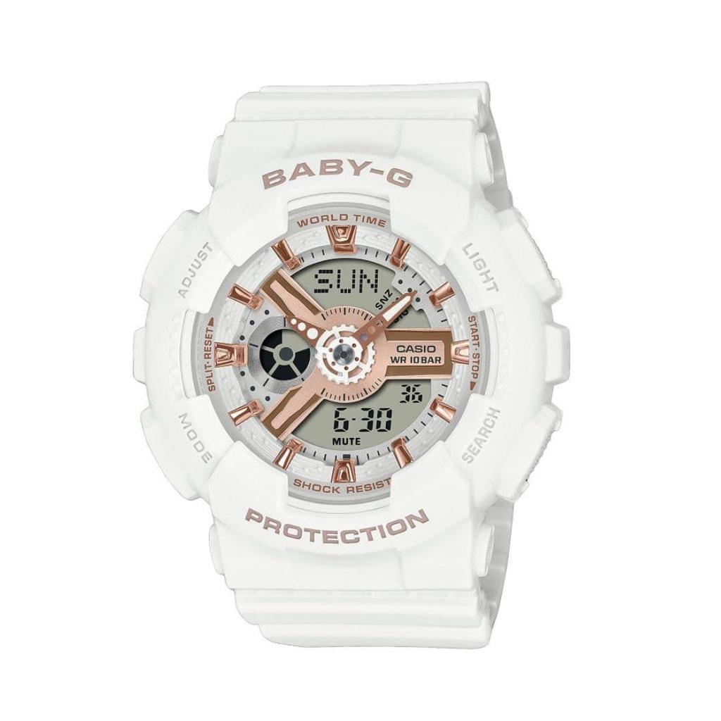 Used CASIO BABY-G White Rose Gold Watch