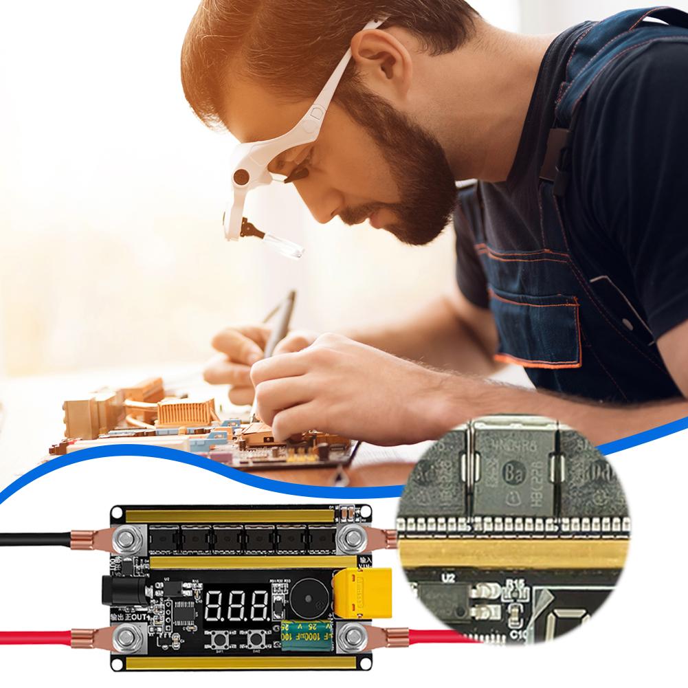 GX591 Lithium Batterie Punktschweißgerät Digitalröhrenanzeige 12V Hauptplatine Schweißgerät mit automatischer Auslöseschweißung für 18650 Batterie