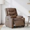Electric Massage Chair Brown Fabric