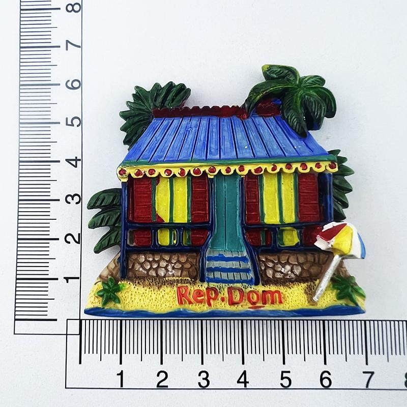 Dominikanische Republik Kühlschrankmagnete Kreativ Meerblick Haus Reise Souvenirs Kühlschrankaufkleber Heimdeko Hochzeitsgeschenke