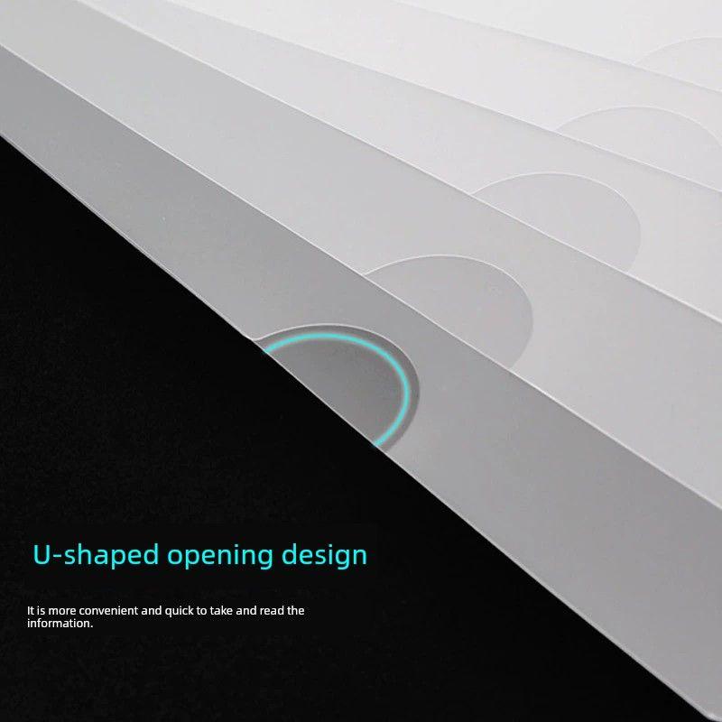 Transparent Folder Thickened File Bag Protective Cover Color Opening Students' Use Test Paper Folder Personal Interview Resume Film Wholesale Hot