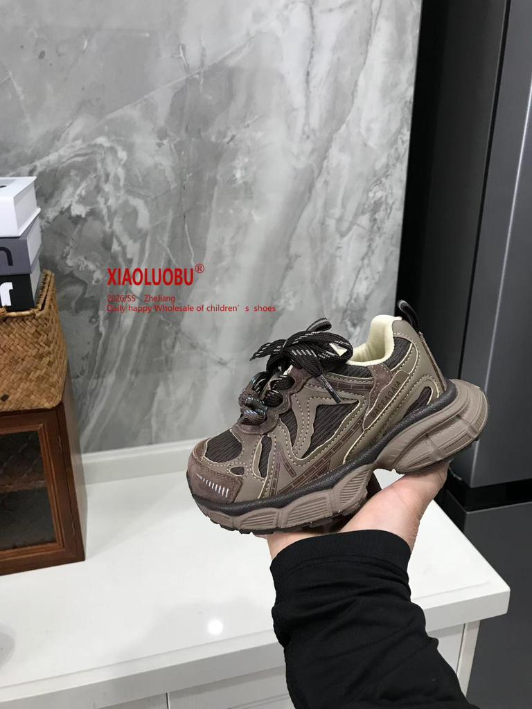 Kids' Cotton-Lined Retro Sneakers - Unisex Winter 2025 Casual Sports Shoes