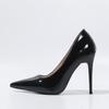 Women's Black High Heels: 2026 Spring Collection - Pointed Toe, Thin Heel, Plus Size