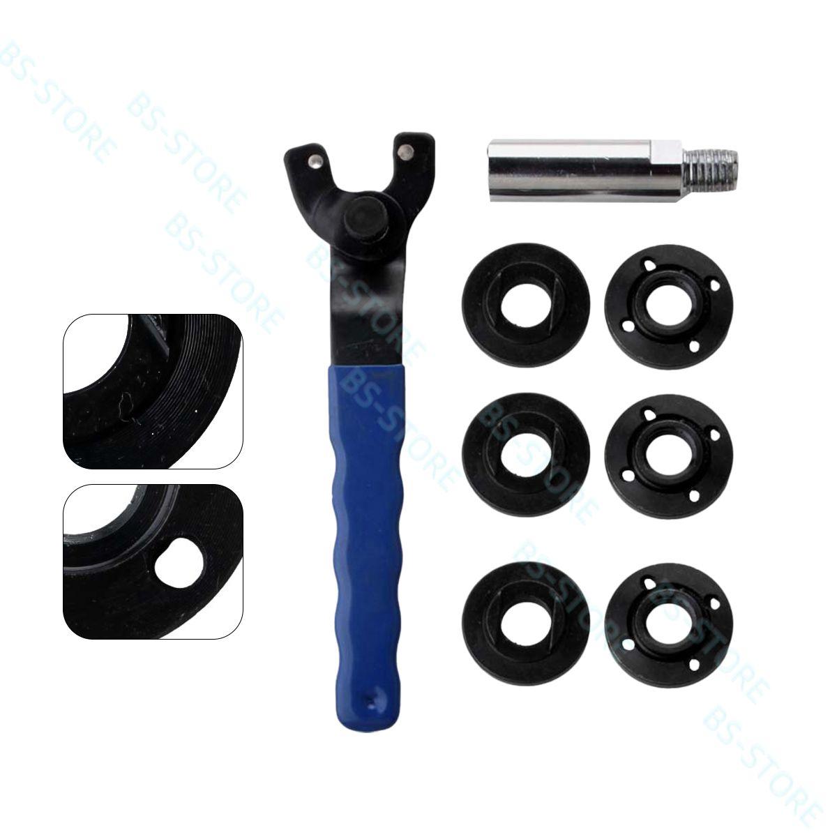 

8 ШТ. Гайка для угловой шлифмашины, Фланцевый ключ для угловой шлифмашины, 5/8-11 Металлическая стопорная гайка с фланцем, Детали для шлифмашины для Dewalt Milwaukee Metabo-