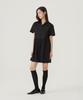 Covernat Woman Collared Half-Sleeve Dress Ivory