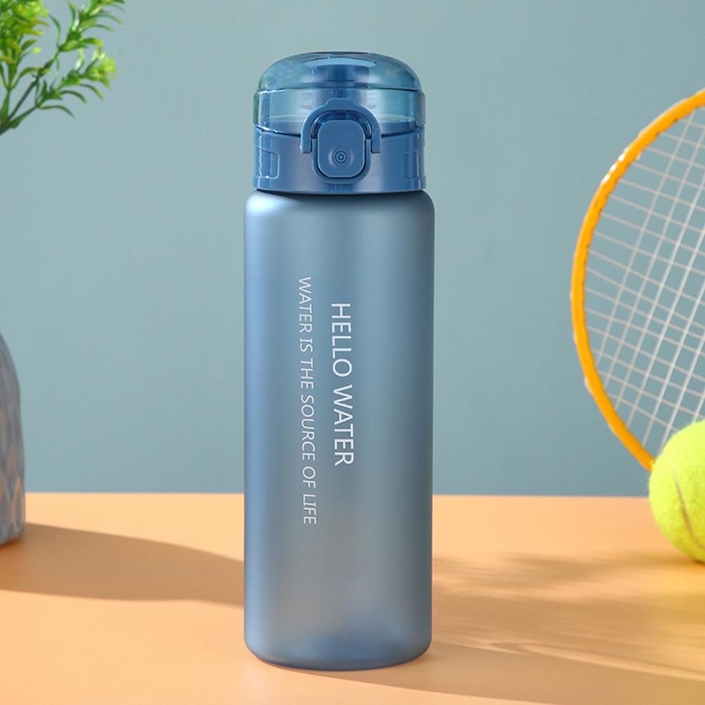 780ml Reusable Water Bottle with Carrying Strap Flip Top Drink Bottle Leak-Proof Outdoor Drinking Cup for Women Men