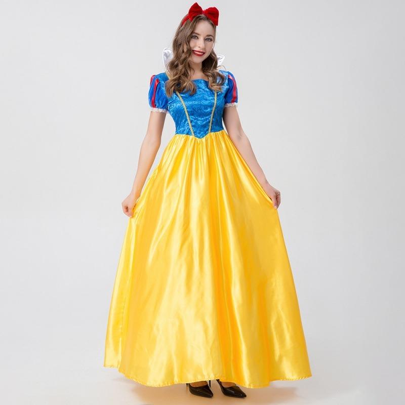New Halloween costumes, long dresses for the dark-tattooed court ball, stage performance Snow White character