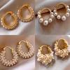 French Twist Bag, Pearl Earrings, Ear Buckles, Temperament Fashion Earrings.