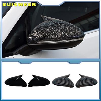 2 pezzi copri specchietto retrovisore laterale auto nero lucido per VW Golf 7 MK7 MK7.5 GTI R GTE GTD 2014-2019
