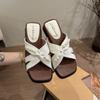 Romantische Strandschuhe Rock Neue Hausschuhe Sommerkleidung Perlen Perlen Kreuzwort Schöne Sandalen