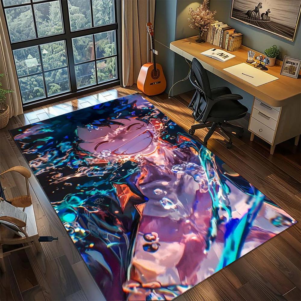 Luffy Washable Household Ornament Rug, Non Slip Large Area Carpet Floor Mat Gamer Bedroom.-TING