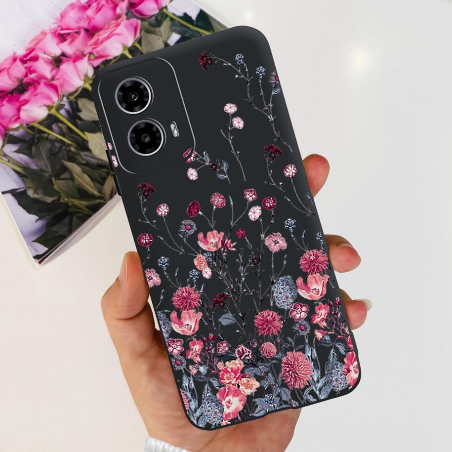 For Motorola Moto G24 Power Case 2024 New Fashion Flower Silicone Soft Back Cover For Moto G24 G34 Phone Case MotoG24 G 24 Coque