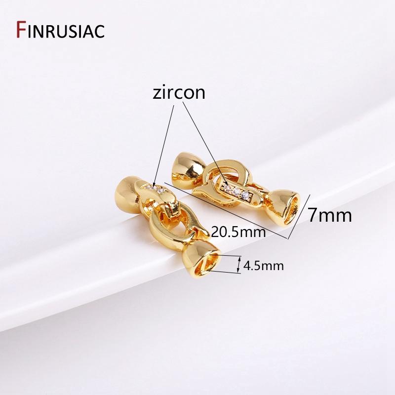 18K Gold Plated Brass Pearl Clasps For Jewelry Making Supplies, Bracelet Nacklace Connectors Jewelry Accessories Wholesale