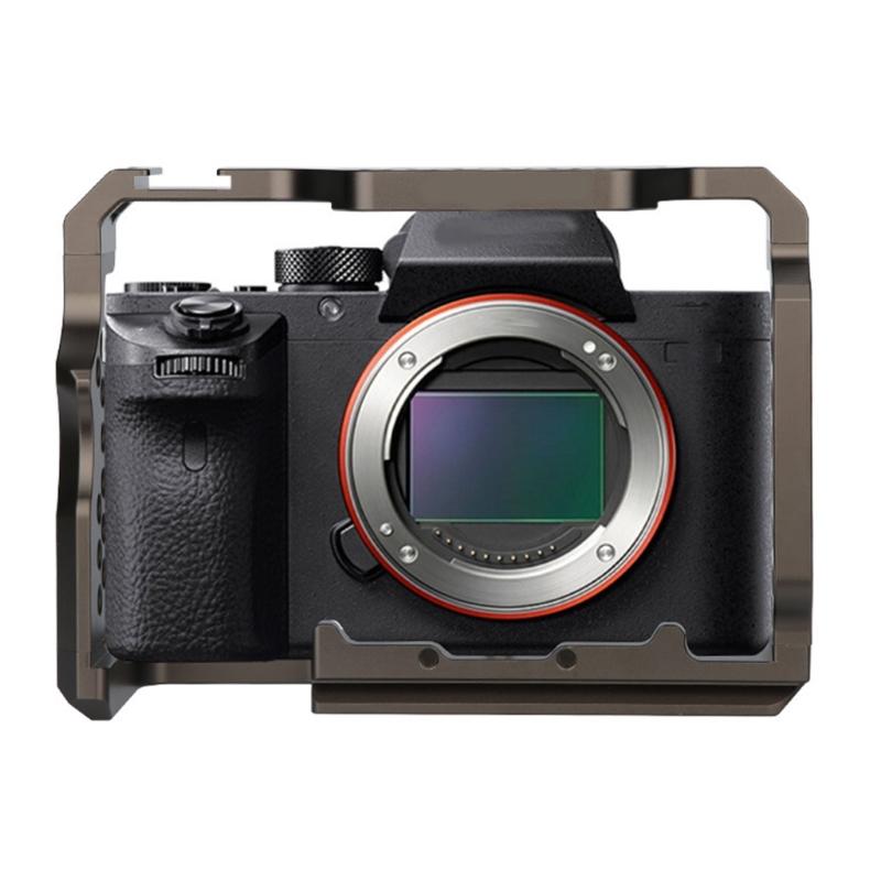 Professional Camera Cage Camera Full Cage for A7M3/A73/A7R3/A7R2 Aluminum Video Rig Button Cold Shoe QR Base Accessories