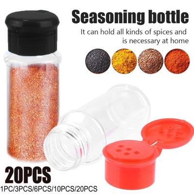 100ml plástico tempero sal pimenta shakers tempero jar churrasco condimento vinagre engarrafamento