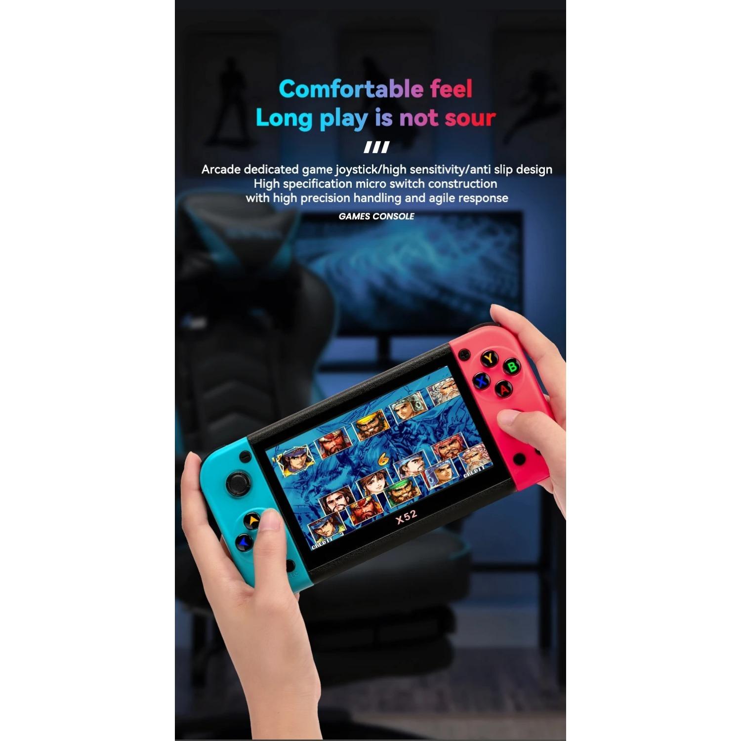 X52 портативная игровая консоль 8G 27000+ игр 5.1-дюймовый HD экран портативный — фото 18