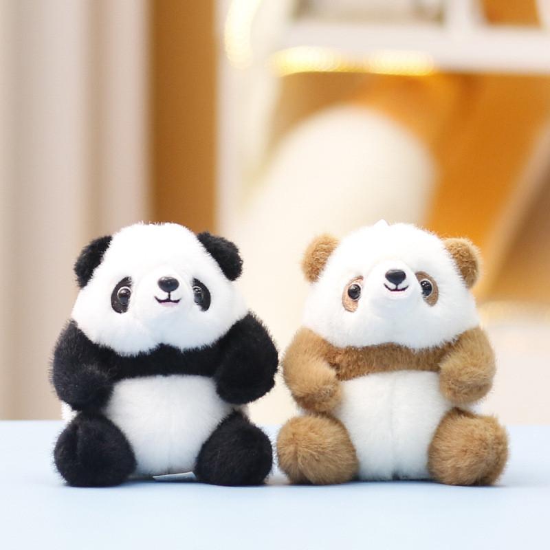 Panda Plush Toy Cute Doll For Girls Gift Bag Decoration Soft Stuffed Animal