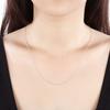 10PCS 925 sterling silver 1MM Rope circle chain necklace for women 45-60CM fashion party wedding Jewelry Christmas gifts