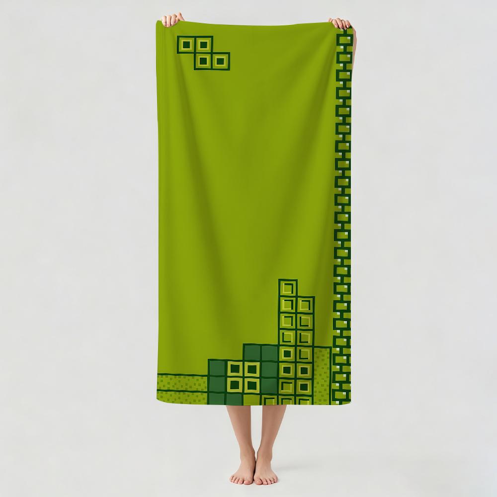 Atrategy game T-TETRIS Towel Drying Bath Towel Applicable To Light Swimming Camping Yoga Beach Out