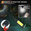 1 Set Portable Mini Torch Outdoor Magnetic LED Flashlight TypeC Rechargeable Light Pocket Lantern Flood Work Lights With 6 Modes