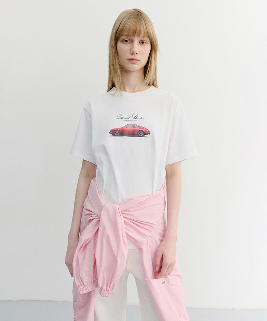 Deonseuteu Unisex Summer Holiday Car T-Shirt_Udts6B143_Off White