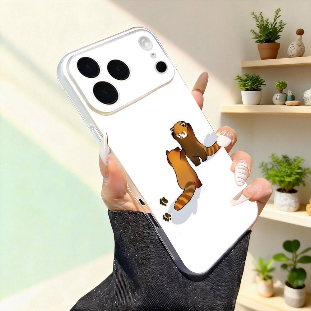 Cute Western Red Panda Funny Phone Case For iPhone 17,16,15,14,13,12,11,Pro,Max,Plus,Mini,SE4,E Magnetic For Magsafe Wireless