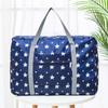Foldable Waterproof Travel Duffle Bag Floral Print Carry On Luggage Weekender Overnight Bag for Women Men Under Seat Storage