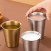 Thickened Stainless Steel Cup 400/500ML Drinking Cup Wine Cup Beer Cup  Bar