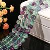 Sell Natural Colorful Fluorite Beads 4 6 8 10 12mm Pick Size High Quality Beads Ice Fluorite Gemstone For Jewelry Making