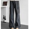 American Retro Old Overalls Men's New Multi-pocket Wide-leg Denim Long Pants