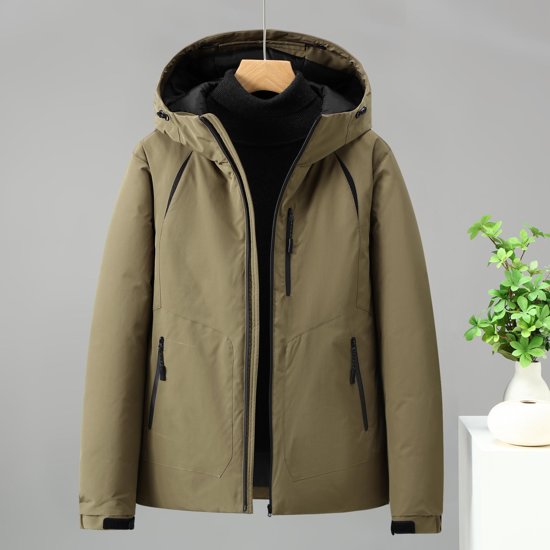 

Мужская зимняя куртка с капюшоном, устойчивая к холоду, утолщенная, теплая, легкая, повседневная, свободная, удобная хлопковая куртка, куртка с перфорацией XXXXL армия зеленый