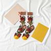 Ultra-thin Transparent Crystal Silk Socks Women Fashion Summer Harajuku Crew Socks Retro Flower Streetwear Elastic Long Socks