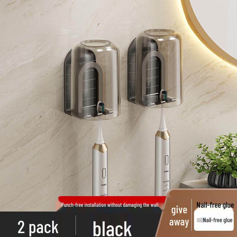 LIEI No-Drill Suction Cup Toothbrush Holder