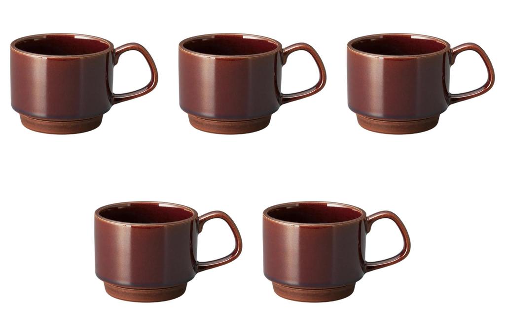 Set of 5 American Stacking Mugs x x cm Mugs by Setomonohonpo [13.2 9.2 7.2 (300cc)]