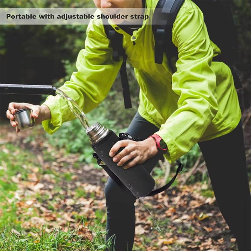 Thickened Heat-Insulating Portable Outdoor Sports Shoulder Strap Cup Sleeve