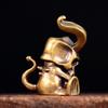 Stylish Copper/Brass Devil Charm Decorative Pendant For Outdoor Gear Jewelry Crafting Creative Gothic Gift