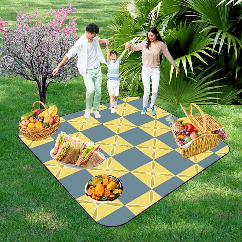 Picnic Blankets Extra Large, Waterproof Foldable Outdoor Beach Blanket,3-Layer Picnic Mat for Camping, Hiking, Travel, Park, Concerts