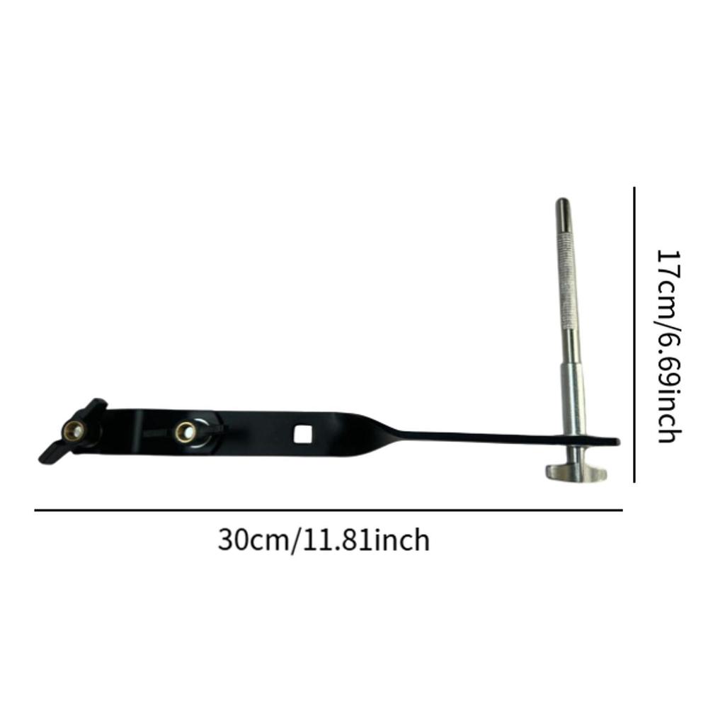 Kuhglocken-Klammer, Trommel-Klammer Trommel-Kuhglocken-Klammer, Trommelzubehör, Perkussionshalterung, Kuhglockenhalter für Tambourin-Schlagzeuger Schwarz