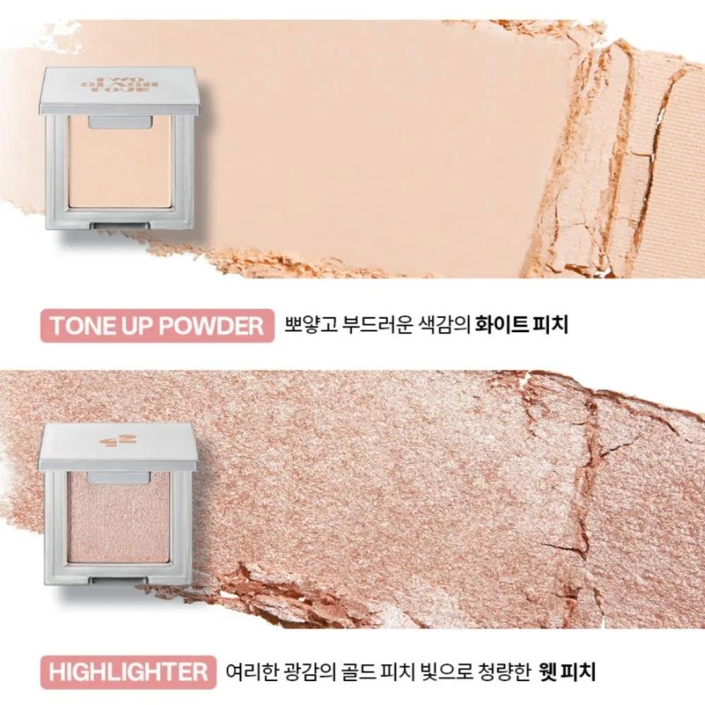 TWO SLASH FOUR Pearl Highlighter Strobing Face Cube Peach