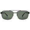 Ray Ban G 15 Green rectanGular Unisex sunGlasses Rb3751 002 31 58