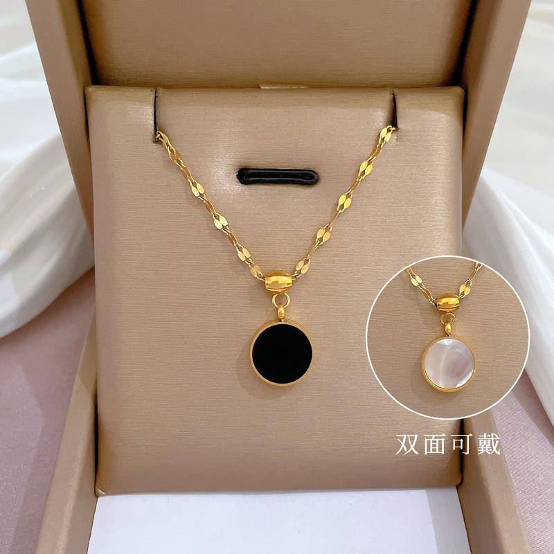 Fashion Retro Women's Necklace Temperament Micro Diamond Necklace Exquisite Collar Chain Accessories