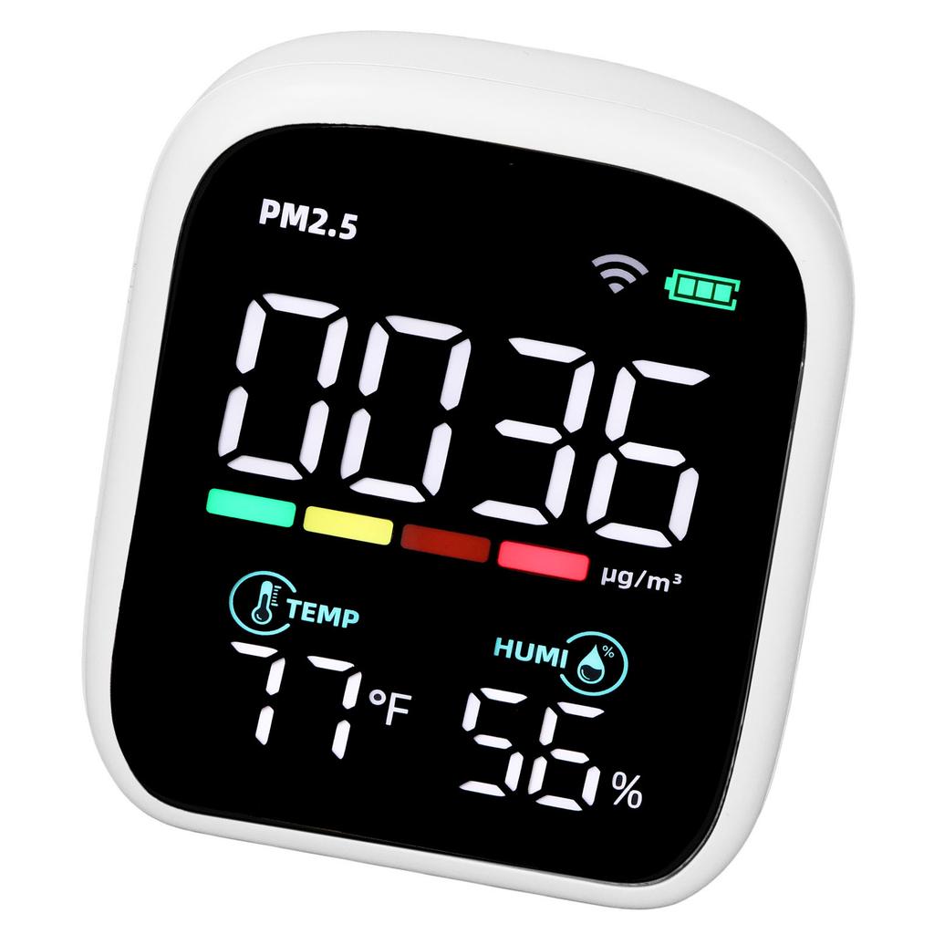 Air Quality Detector Meter PM2.5 Temperature Humidity Monitor Meter for Home
