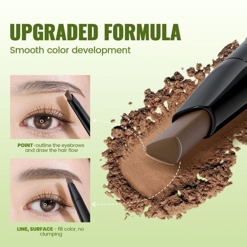 Pudaier - Dual-Ended Waterproof Eyebrow Pen - 9 Colors