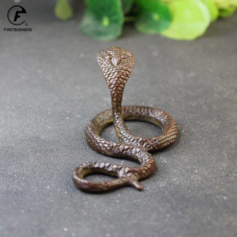 Vintage Bakır Yılan Süsü Dekorasyonları Çay Hayvanı Antik Hayvan Boa Figürleri Minyatürler Ev Dekorasyon Aksesuarları Oturma Odası İçin
