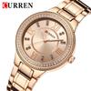 CURREN Fashion Women Watch Top Brand Luxury Ladies Girl Wristwatch Black Stainless Steel Bracelet Classic Female Clock Gift 9004
